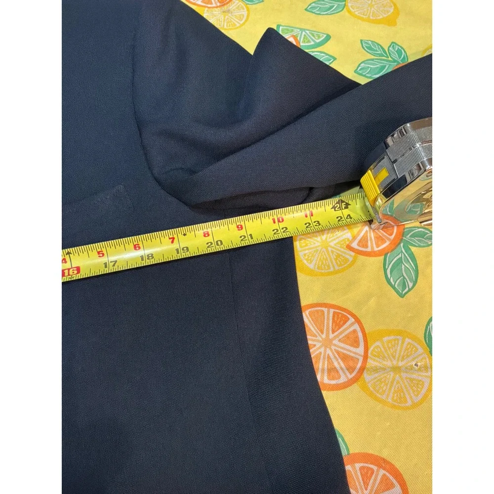 Edwards Blazer Mens‎ 44L Navy Blue Gold Button Sport Coat Made in USA
